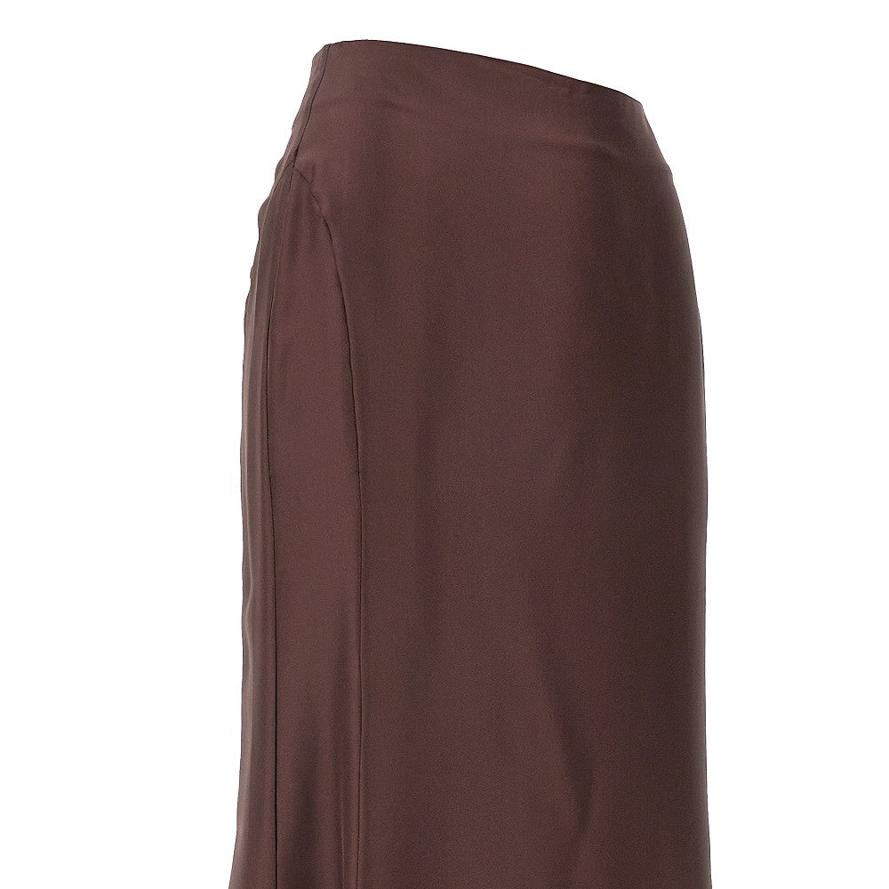 'Dalupiri' silk long skirt