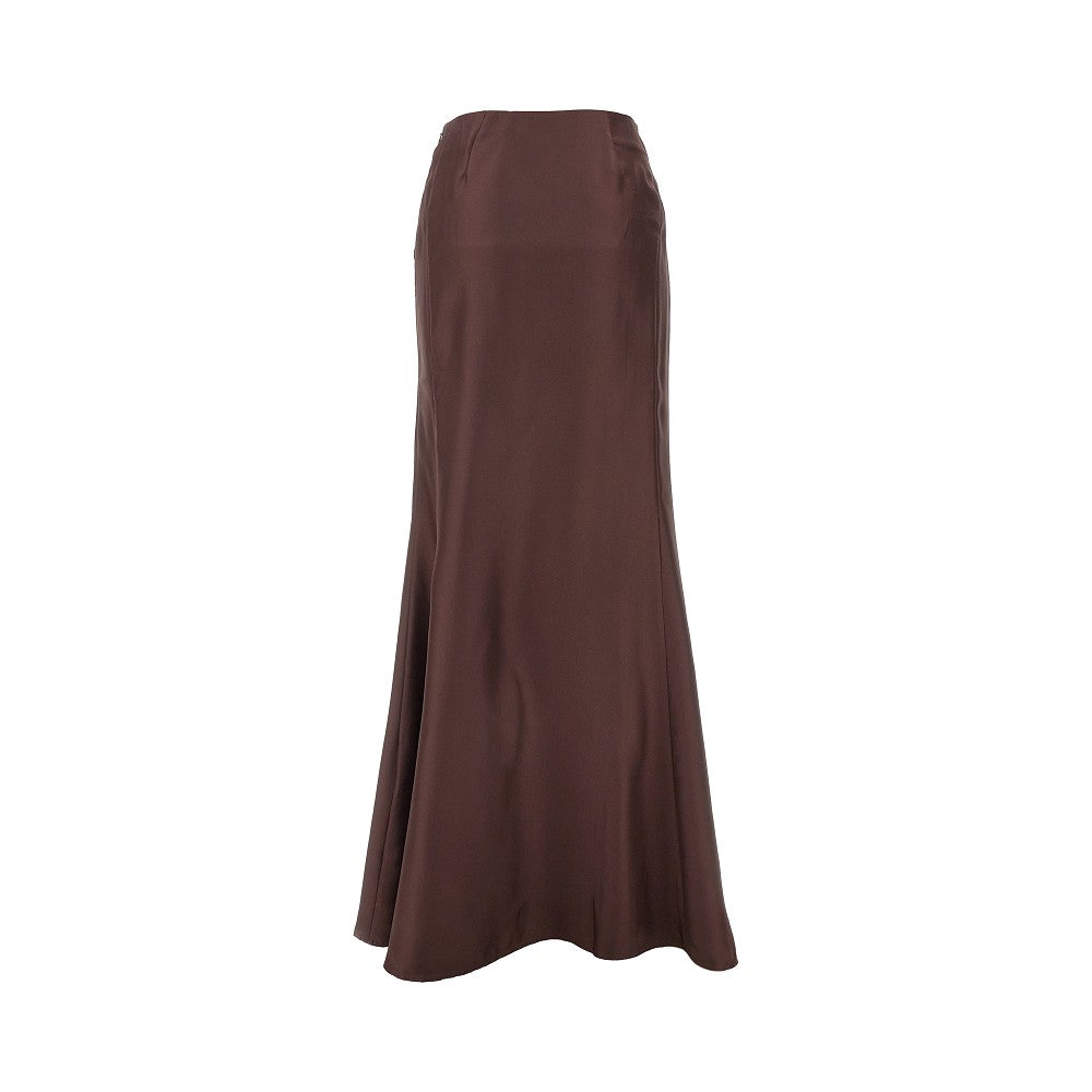 'Dalupiri' silk long skirt