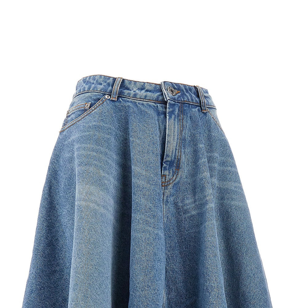 Gonna midi in denim