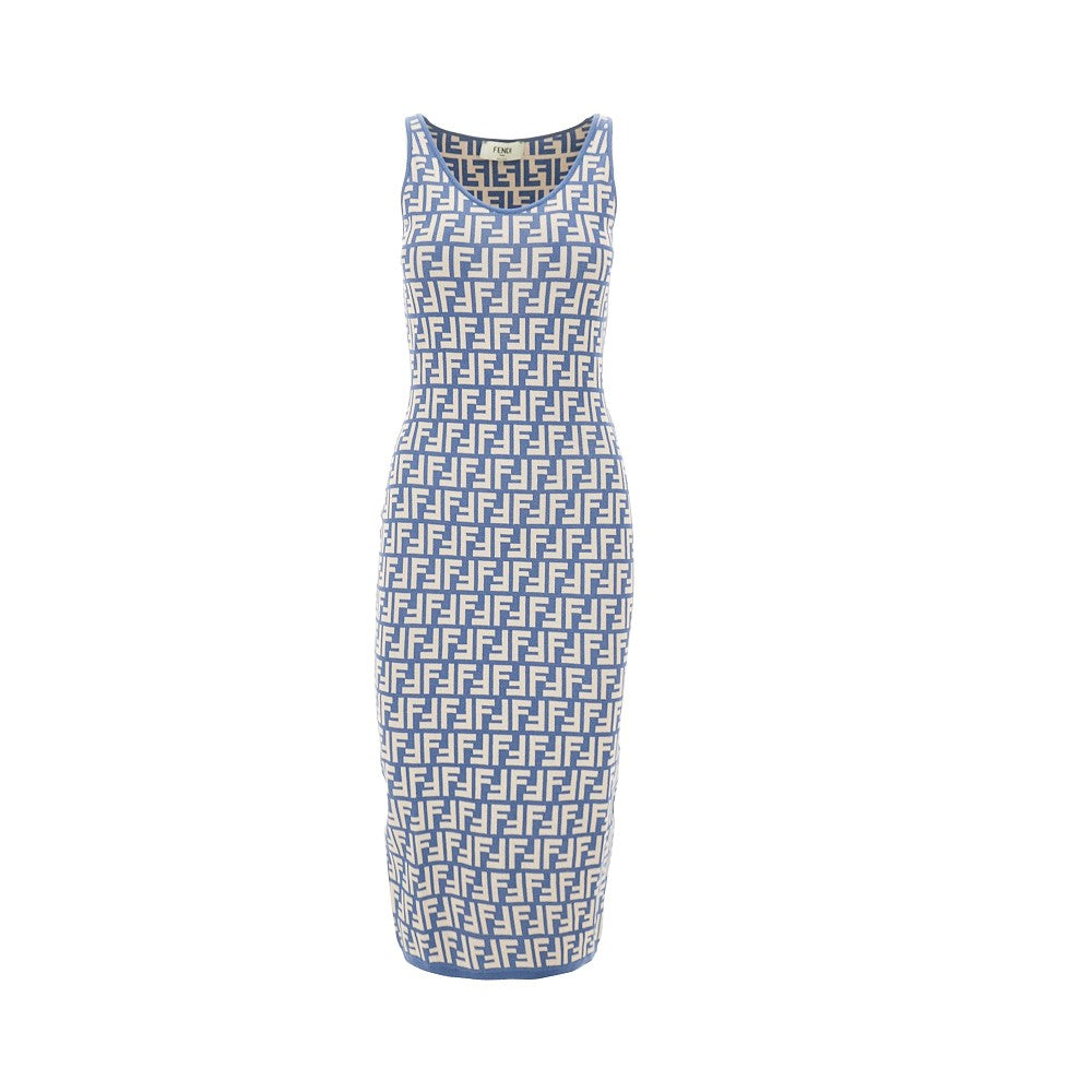 Abito longuette in maglia jacquard FF