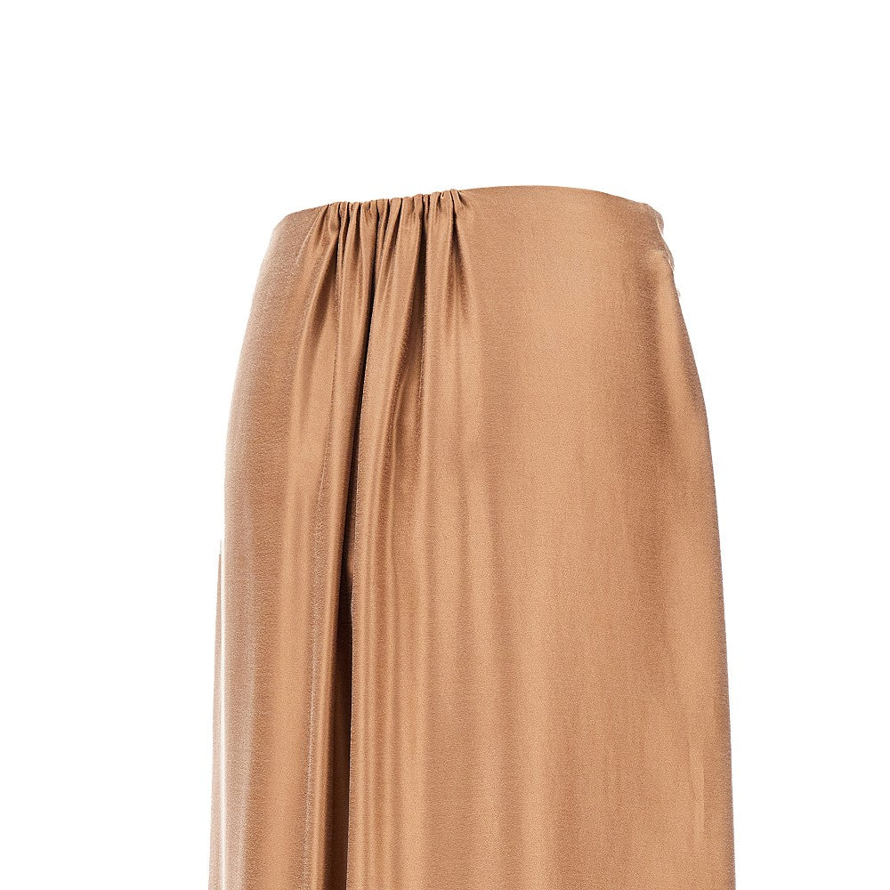 Gonna lunga in satin