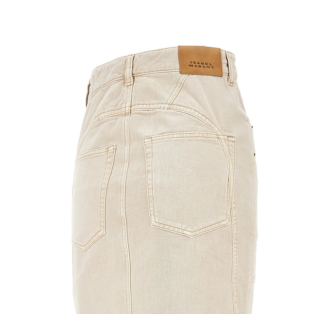 Gonna midi in denim 'Britt'