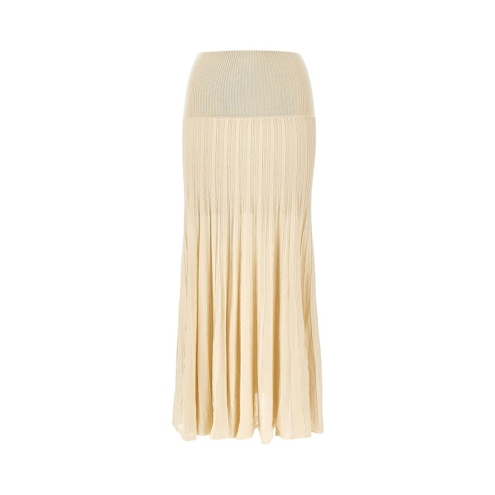 'Ezra' crepe long skirt