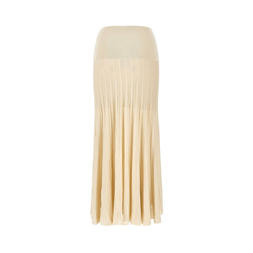 'Ezra' crepe long skirt