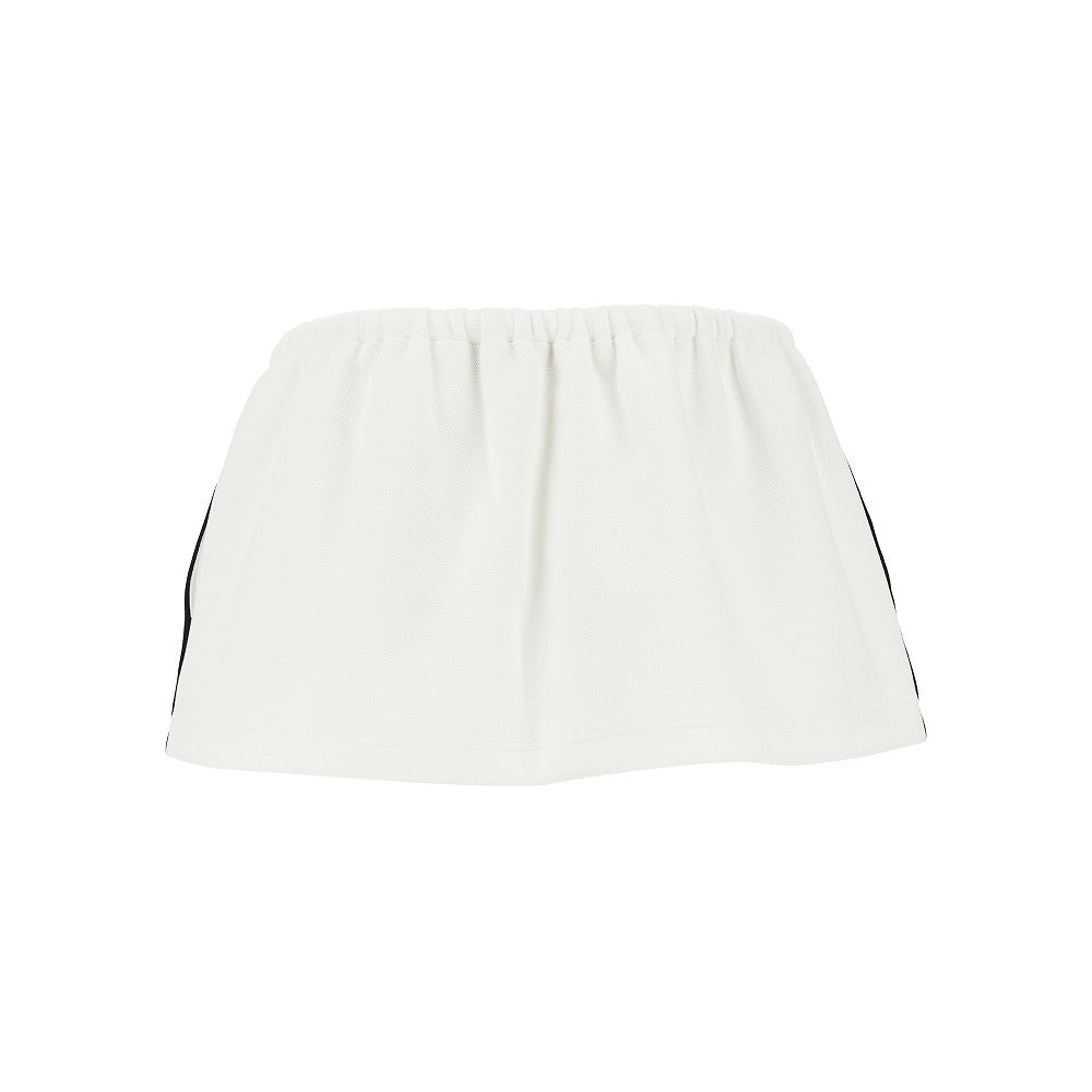 Bonded piquet mini skirt