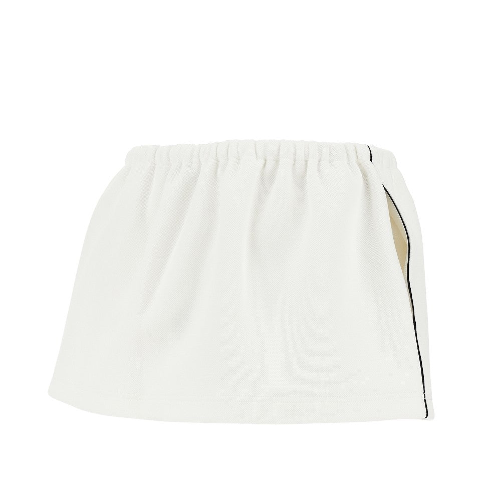 Bonded piquet mini skirt