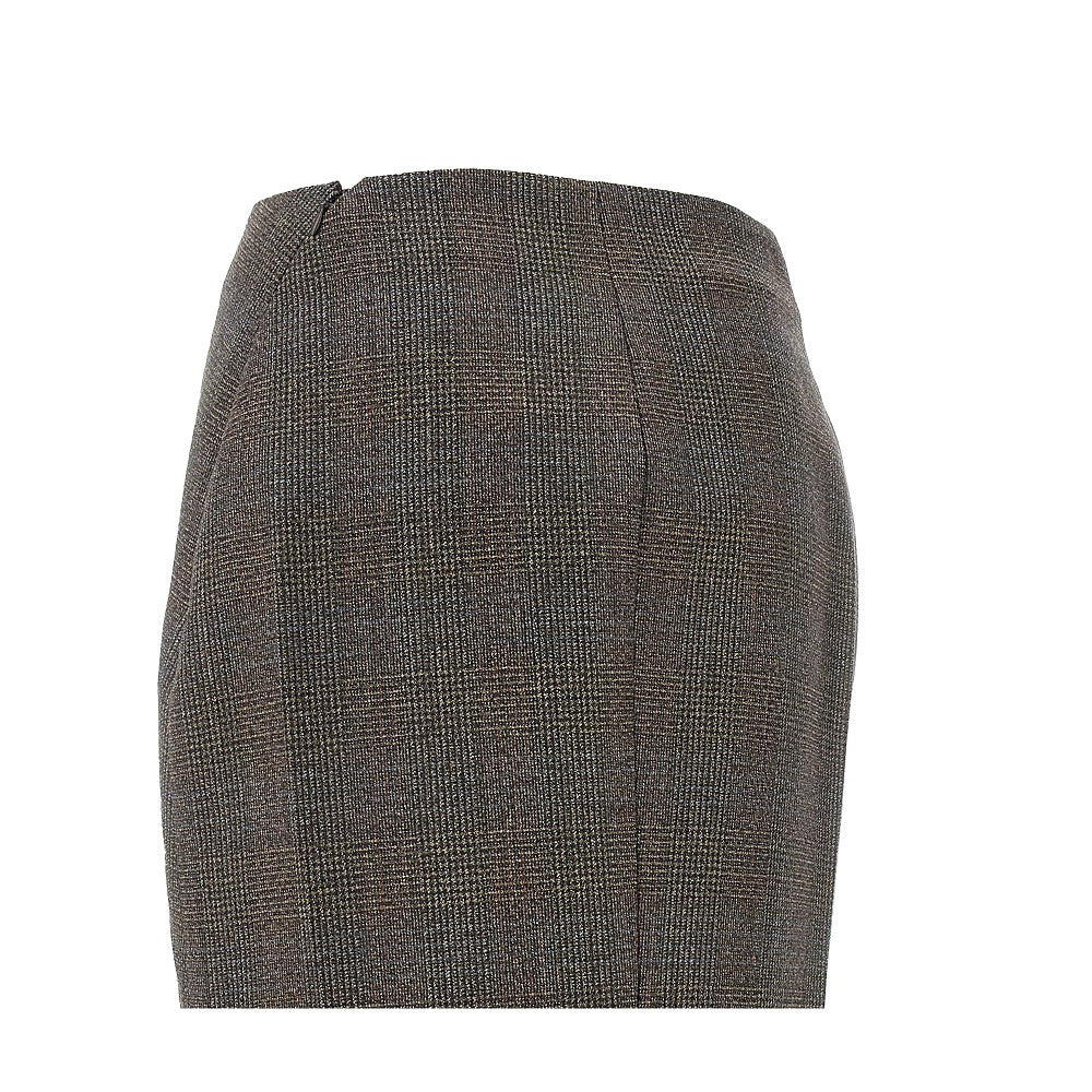 Prince of Wales wool midi skirt