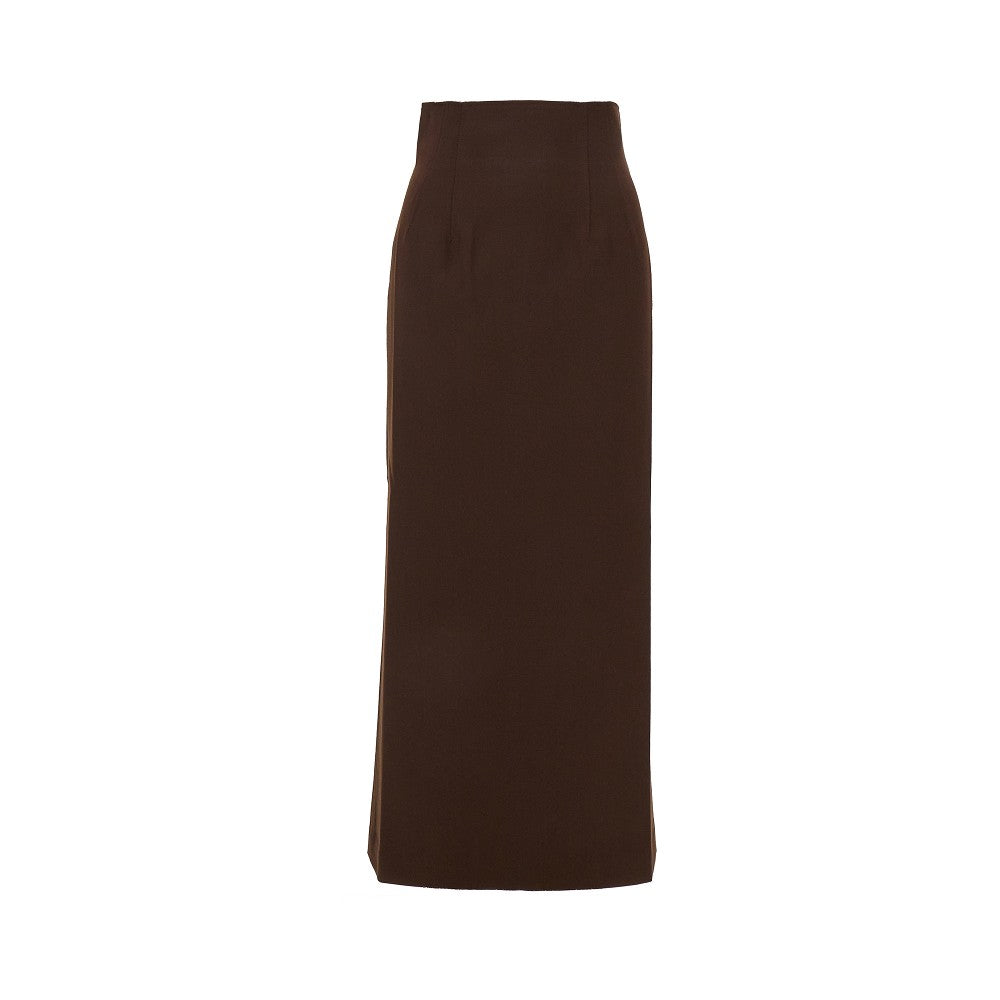 Gonna lunga 'Shelby' in misto lana stretch