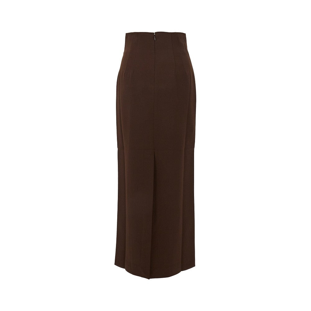 Gonna lunga 'Shelby' in misto lana stretch