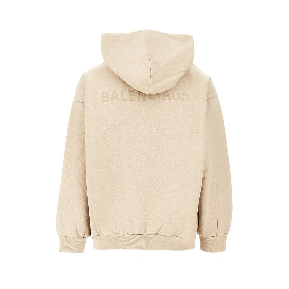 'Balenciaga Back' distressed hoodie