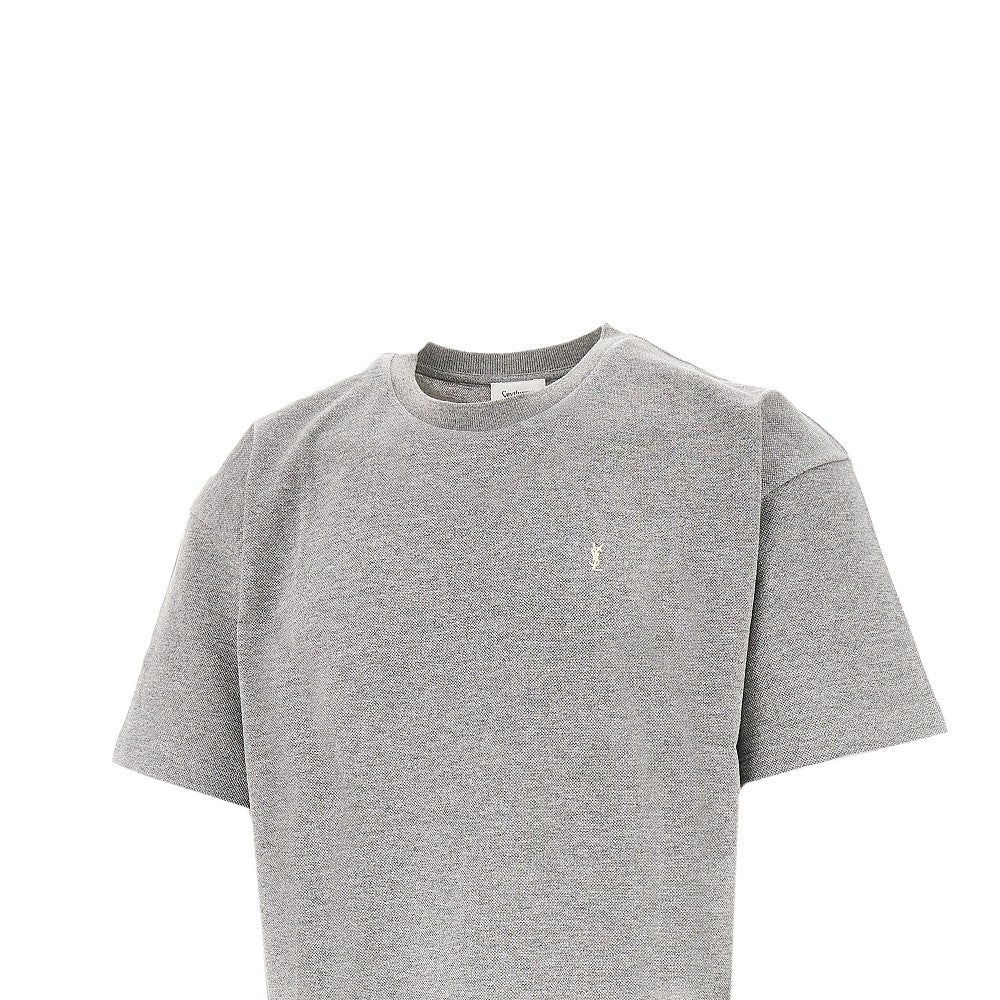 YSL embroidery piquet T-shirt