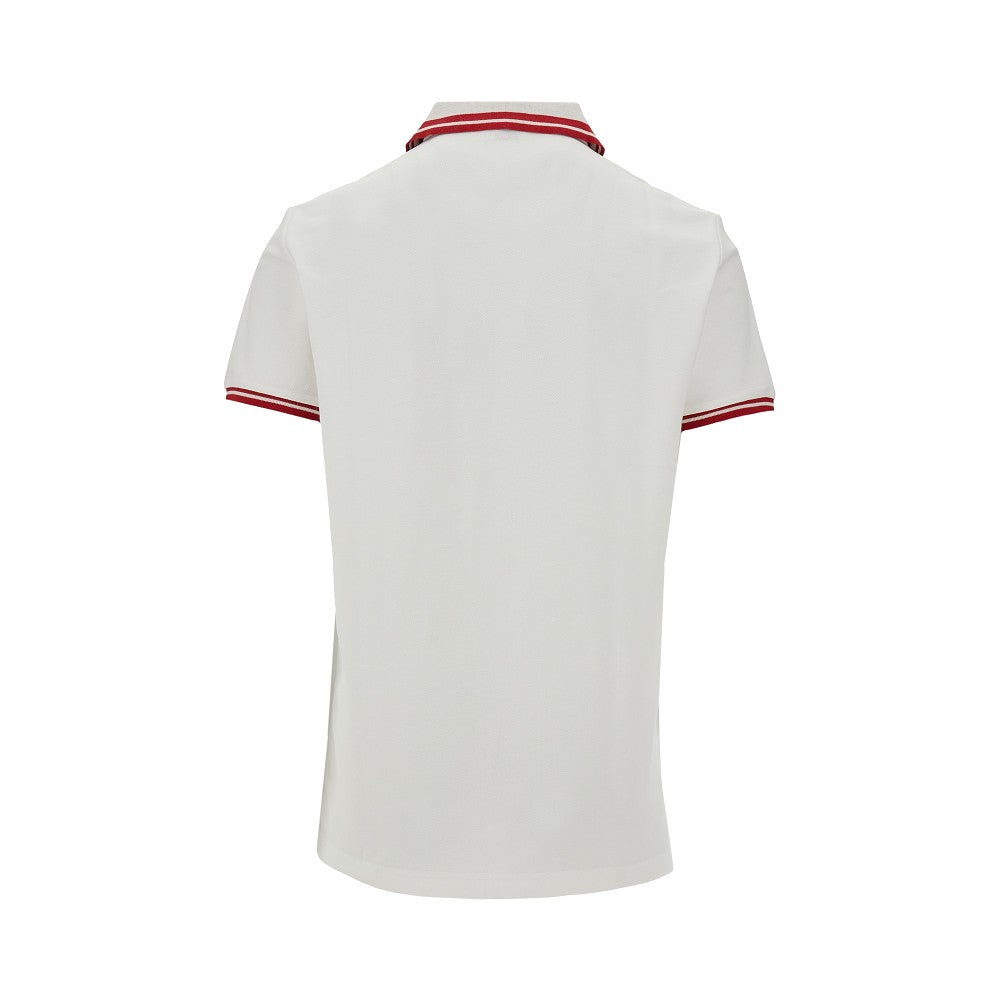 Pegaso embroidery piquet polo shirt