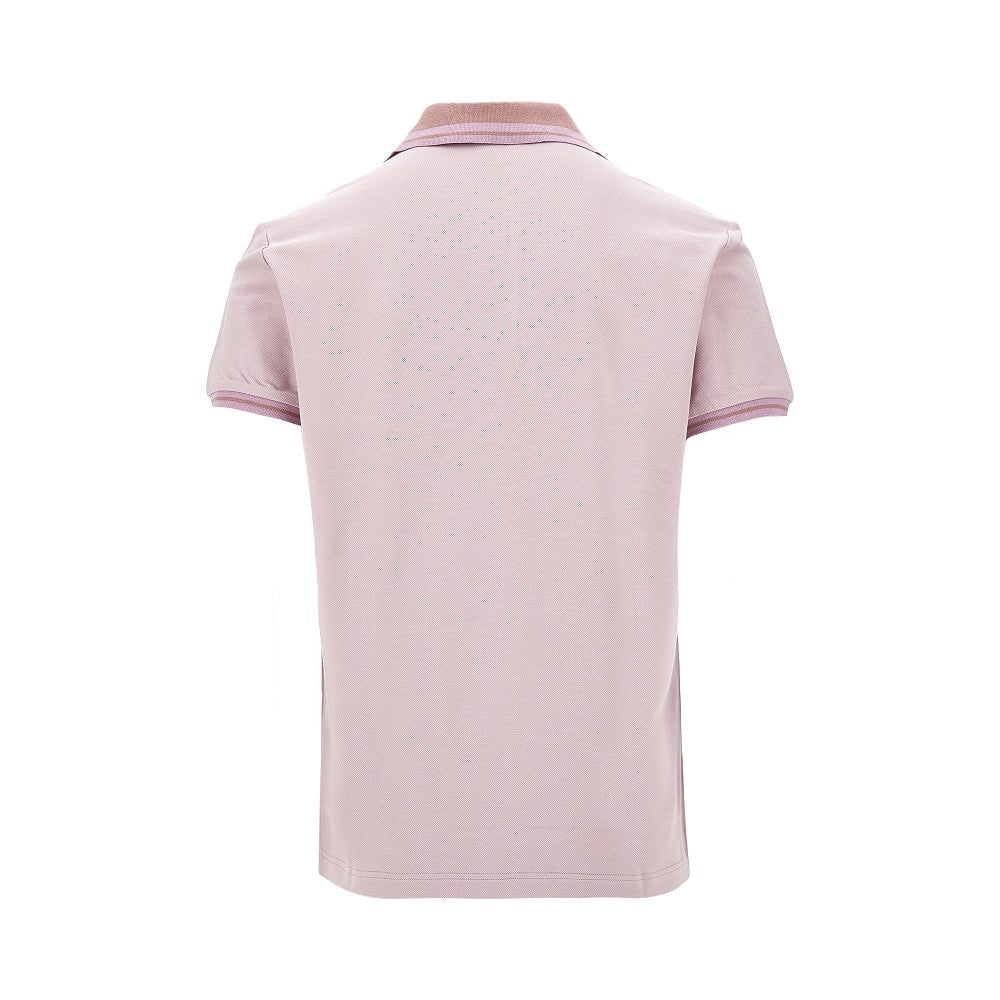 Pegaso embroidery piquet polo shirt