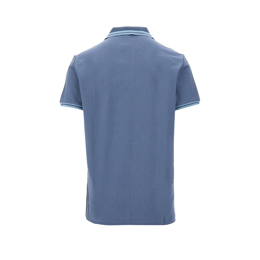 Pegaso embroidery piquet polo shirt