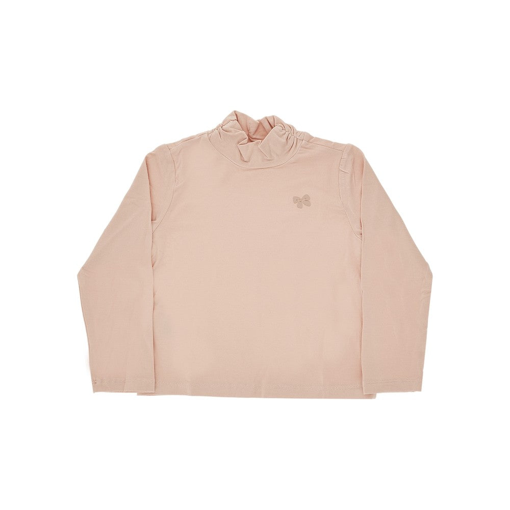 T-shirt a manica lunga in viscosa stretch