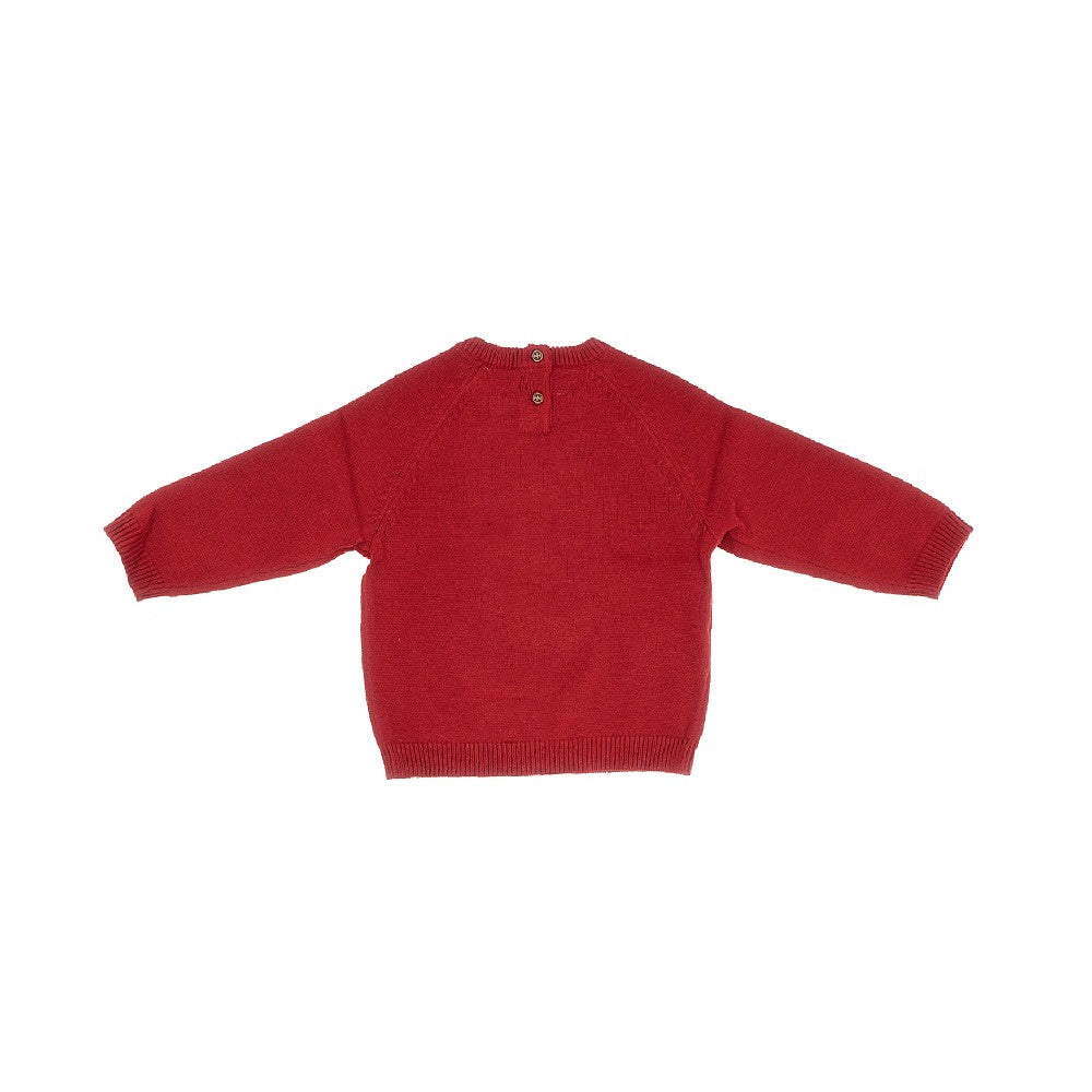 Pullover con intarsio renna