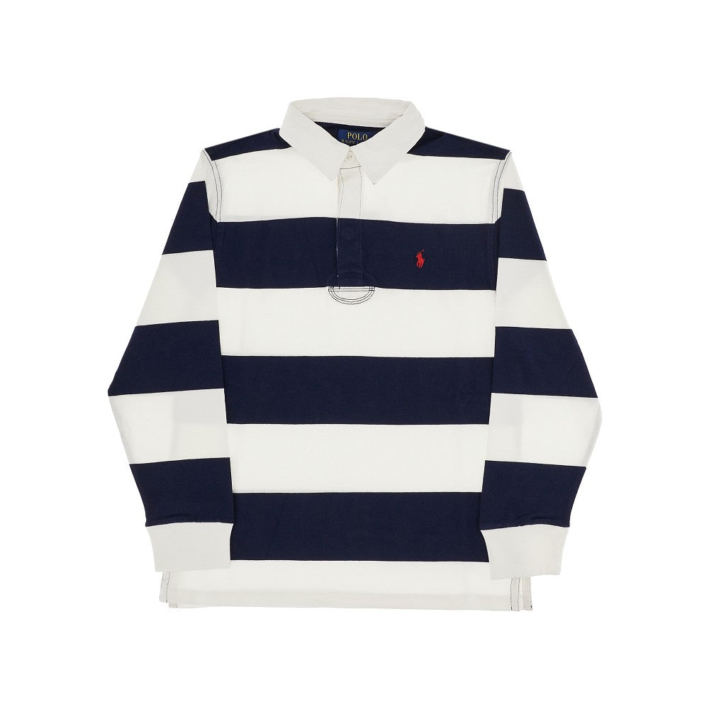 Polo in cotone a righe