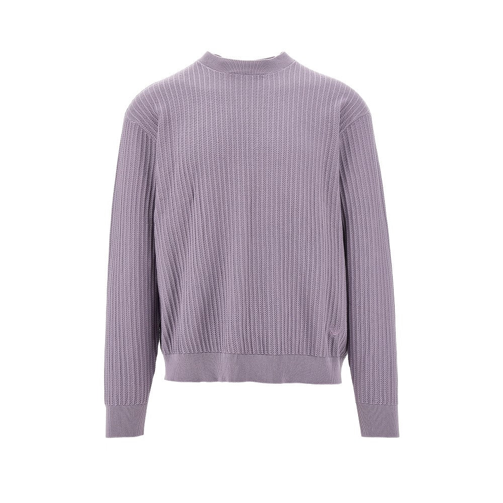 Pullover in cotone punto operato