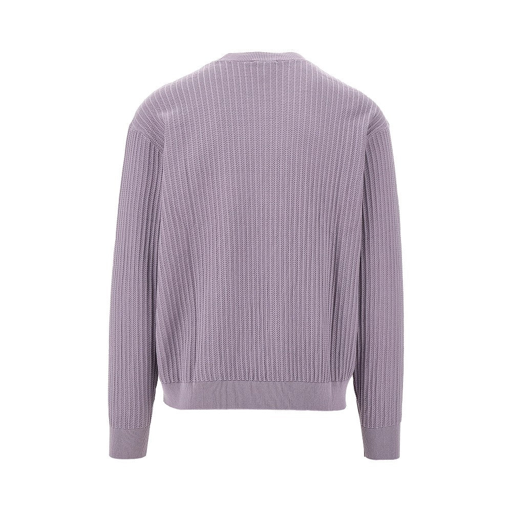 Pullover in cotone punto operato