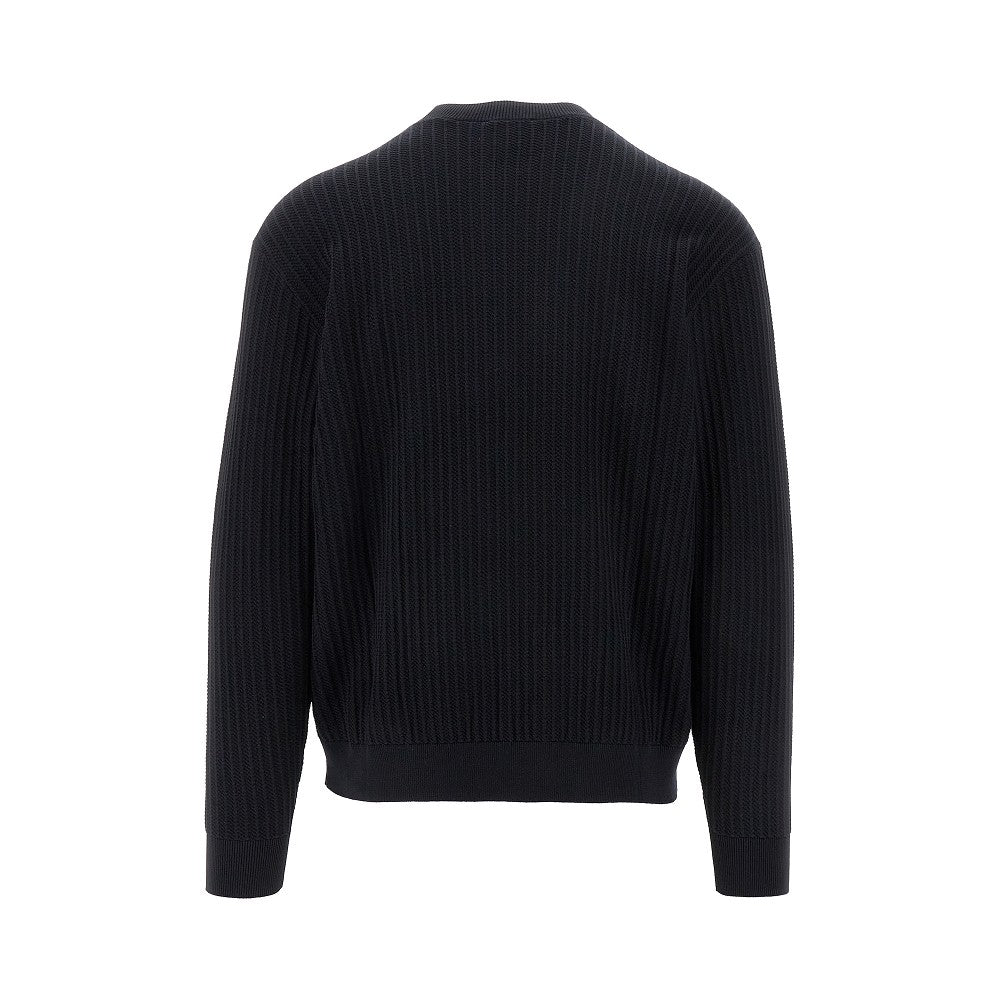 Pullover in cotone punto operato