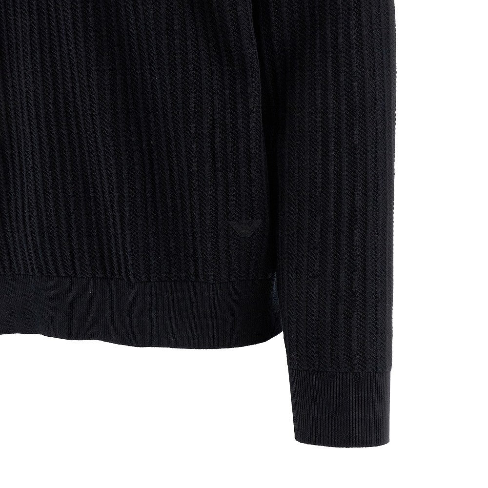 Pullover in cotone punto operato