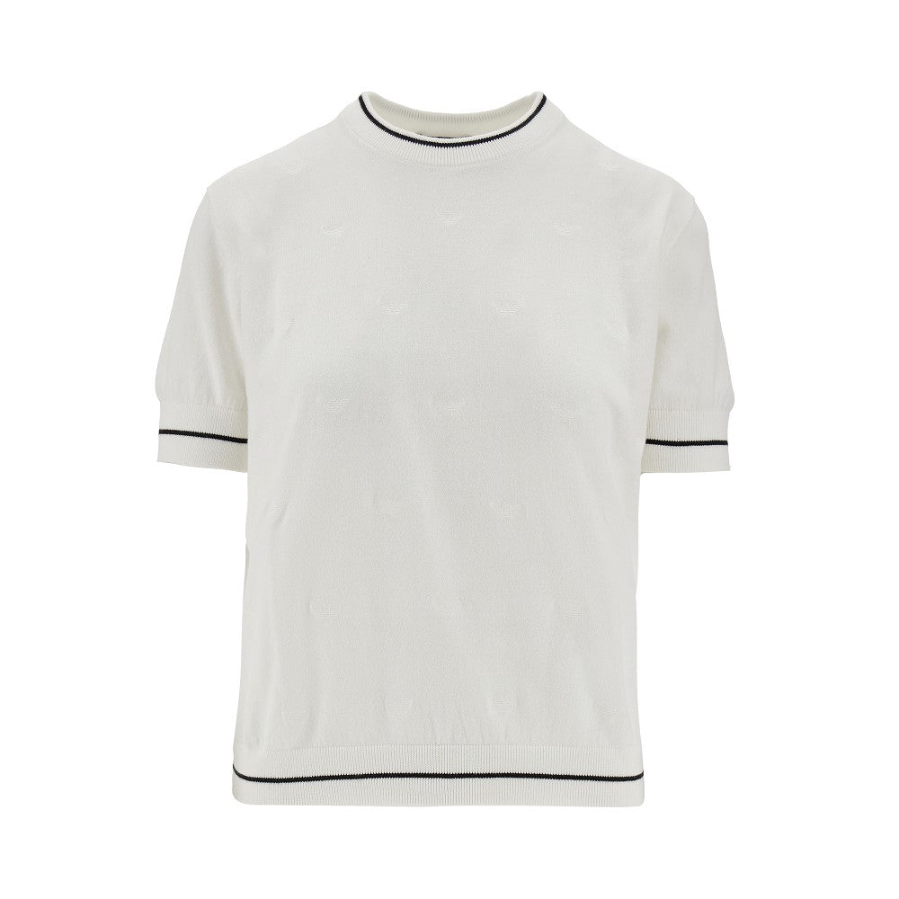 Pullover con ricamo Eagle all-over