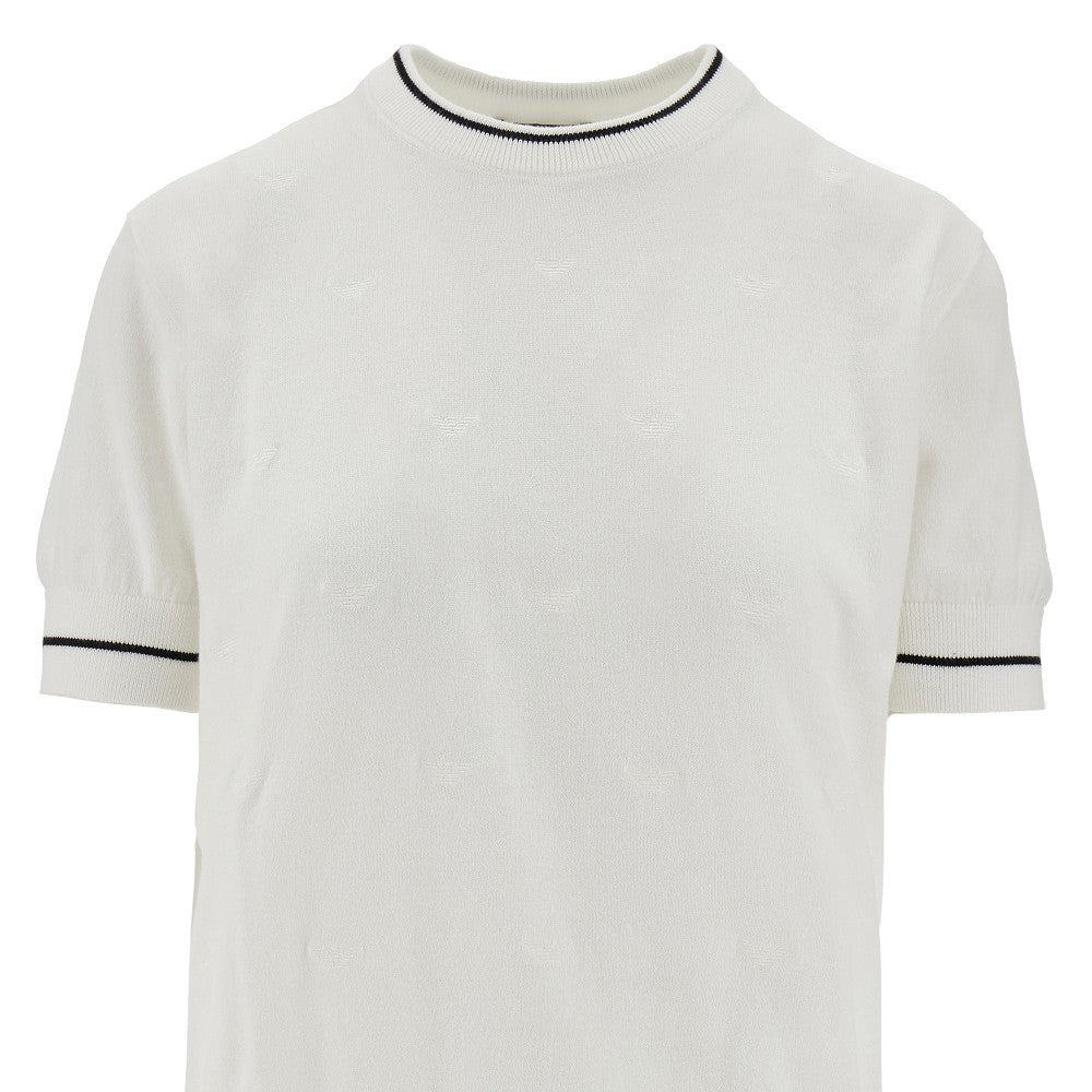 Pullover con ricamo Eagle all-over