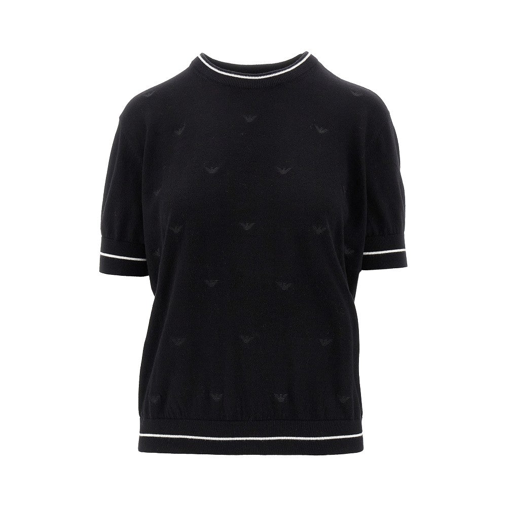Pullover con ricamo Eagle all-over