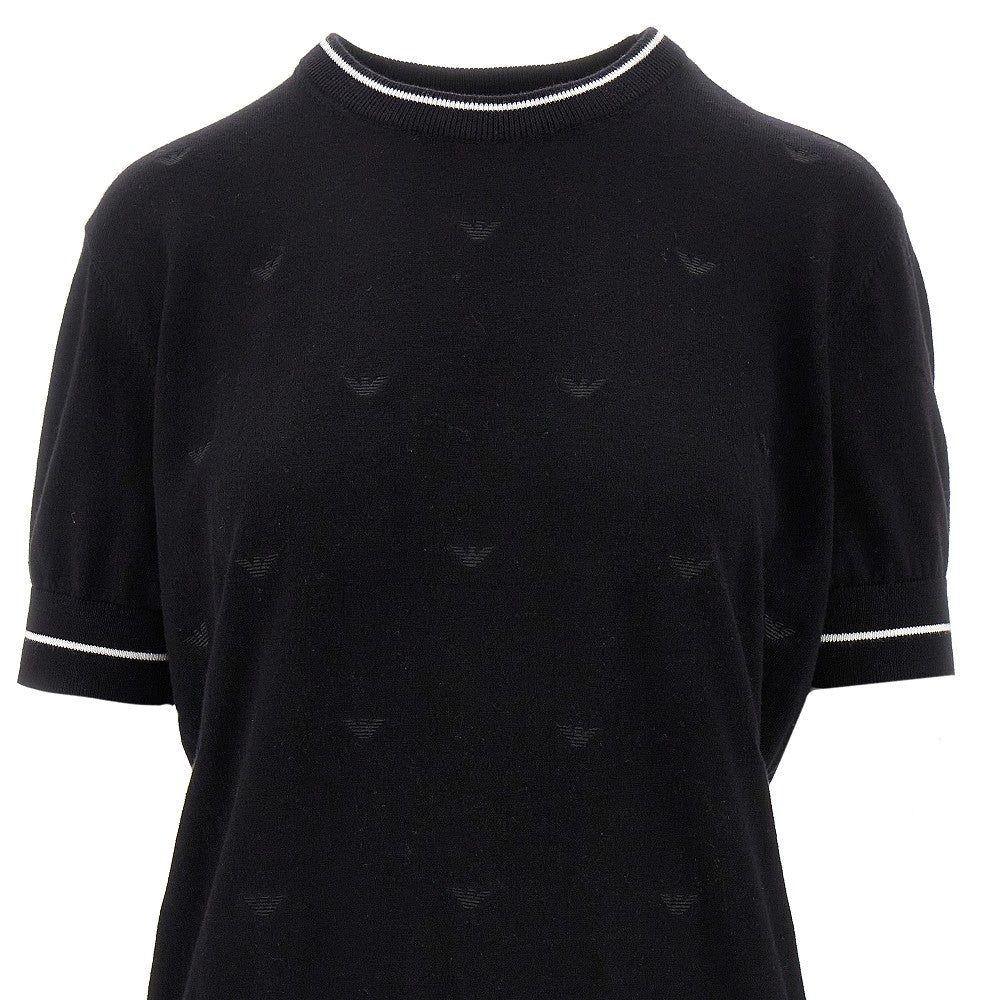 Pullover con ricamo Eagle all-over