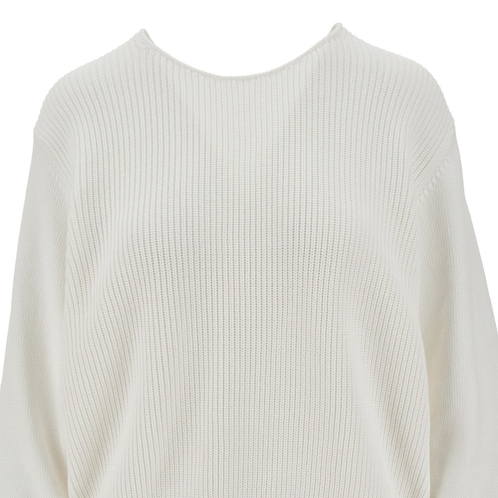 Pullover in misto cotone con incrocio