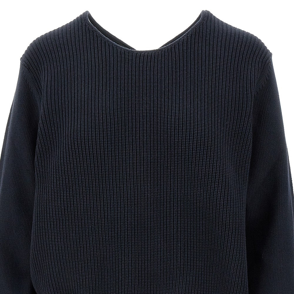 Pullover in misto cotone con incrocio