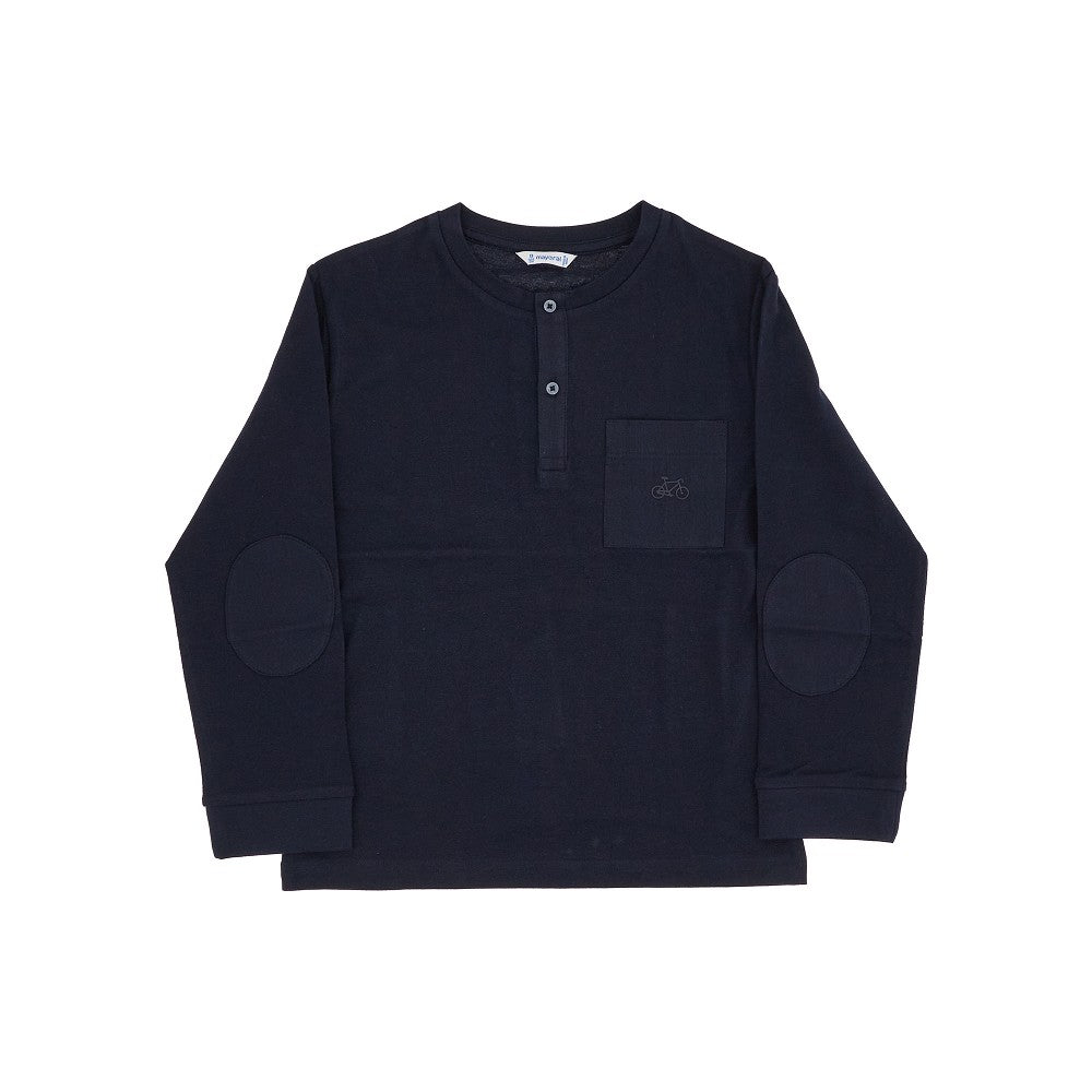 Better Cotton T-shirt with buttoned neckline