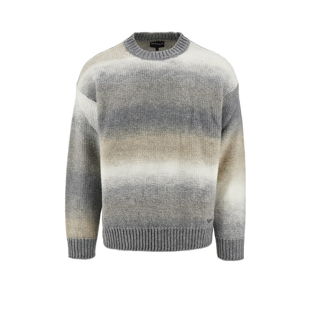 Pullover in misto lana sfumato