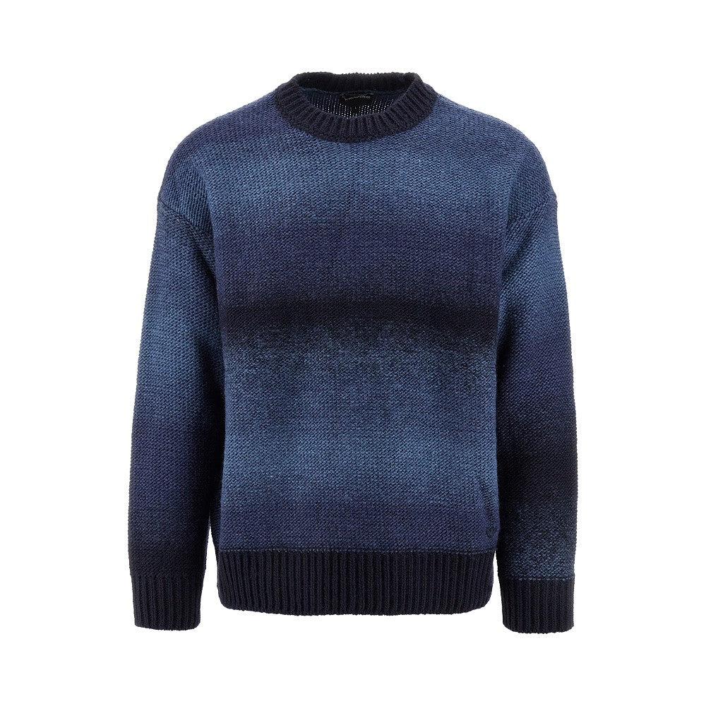 Pullover in misto lana sfumato