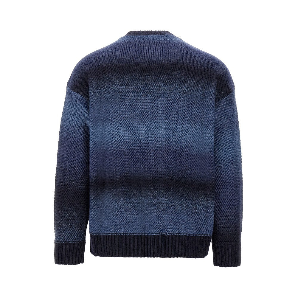 Pullover in misto lana sfumato