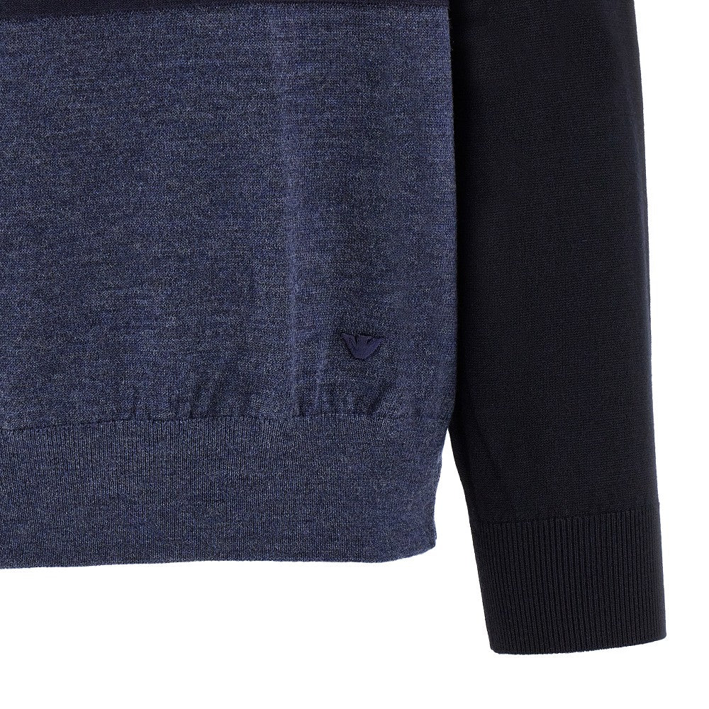 Three-shade wool sweater