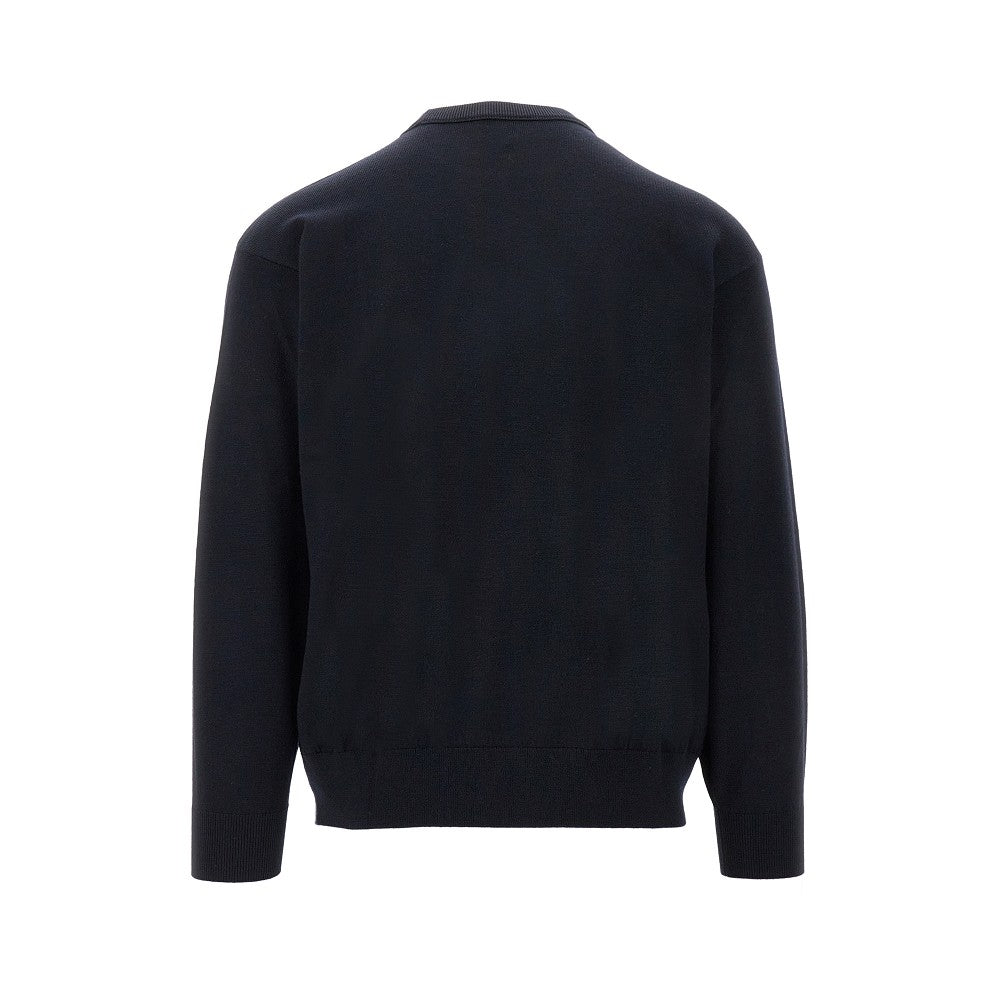 Three-shade wool sweater