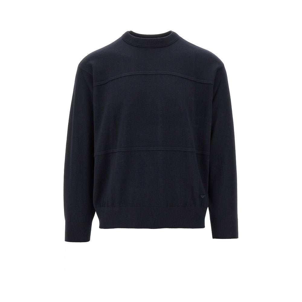 Three-shade wool sweater