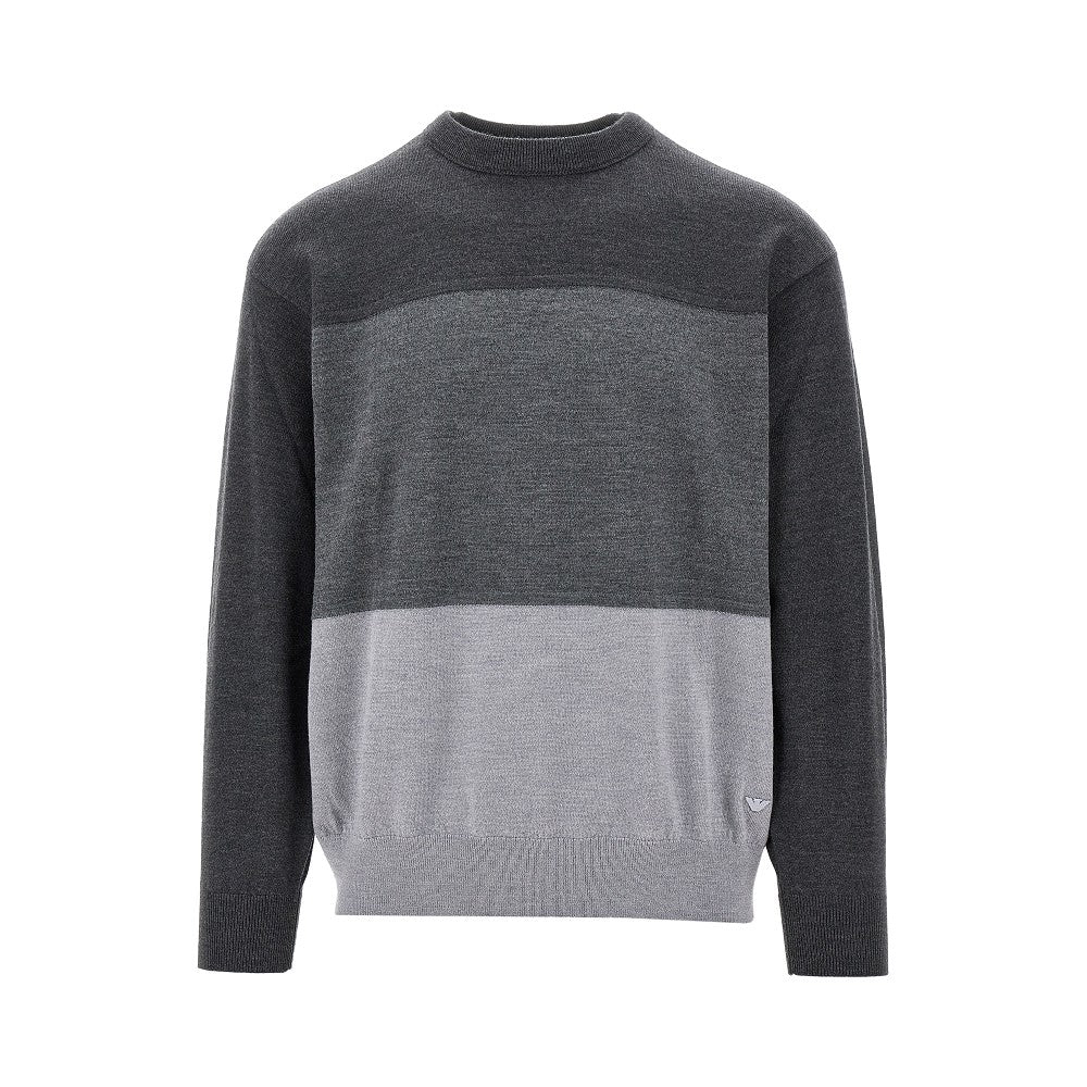 Three-shade wool sweater