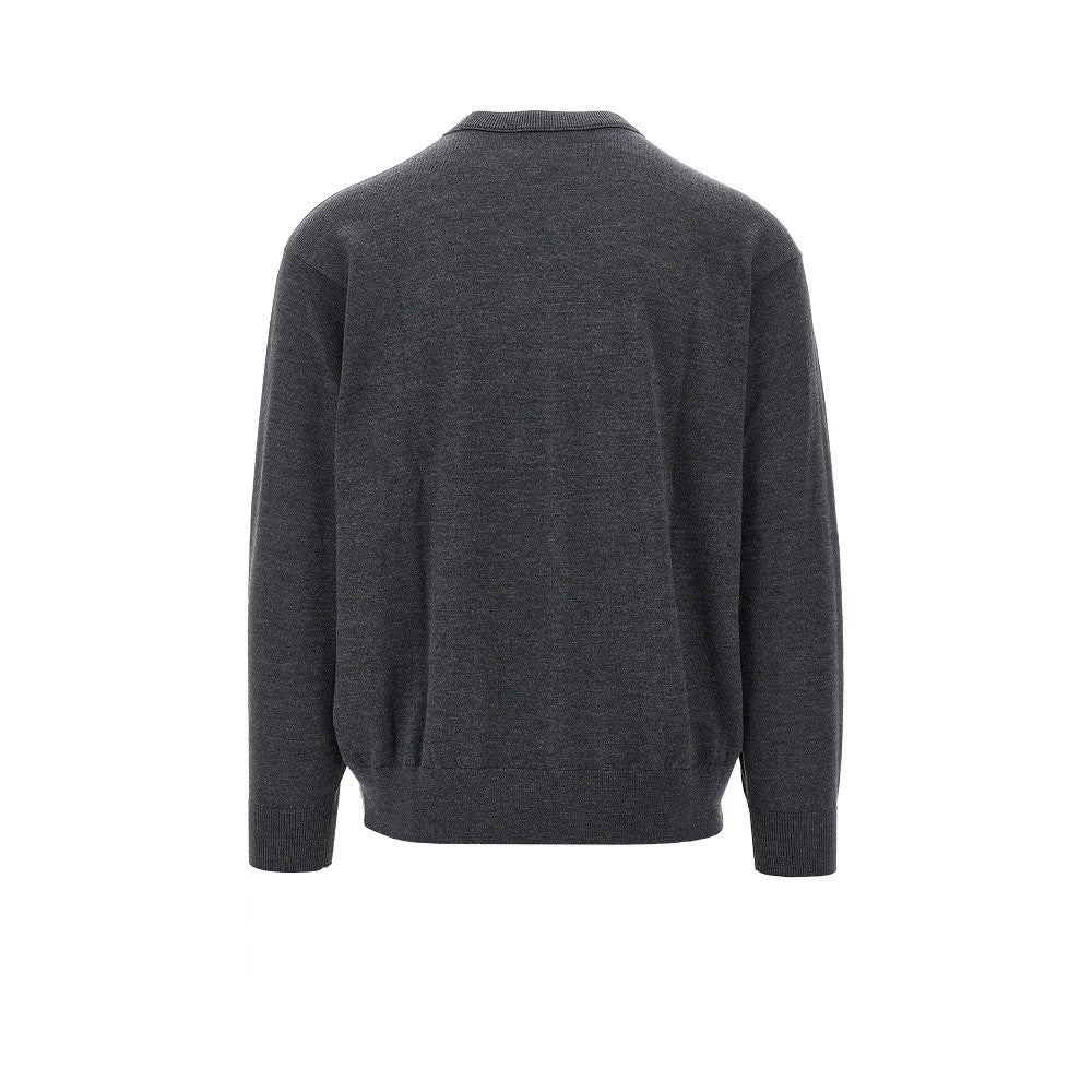 Three-shade wool sweater