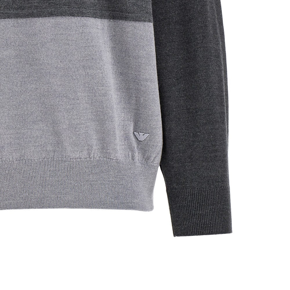 Three-shade wool sweater