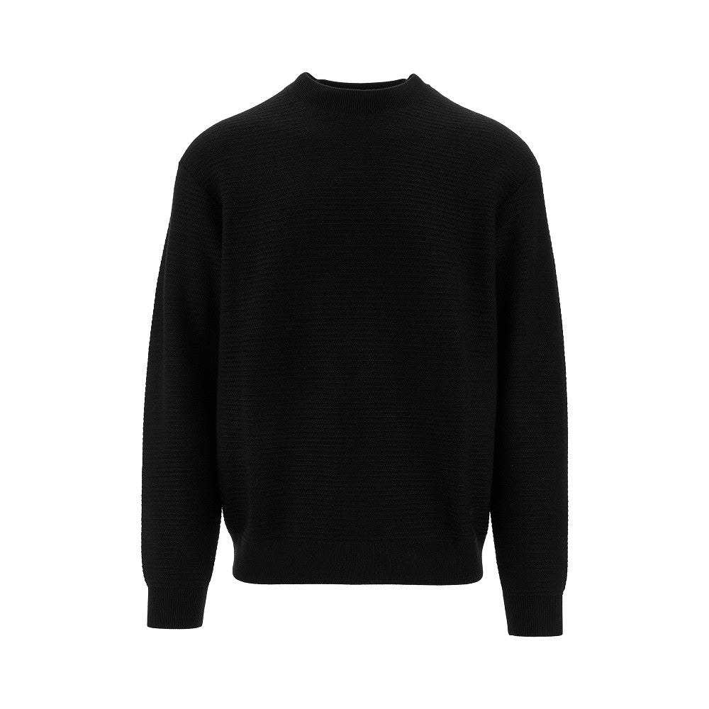 Chevron wool crewneck sweater