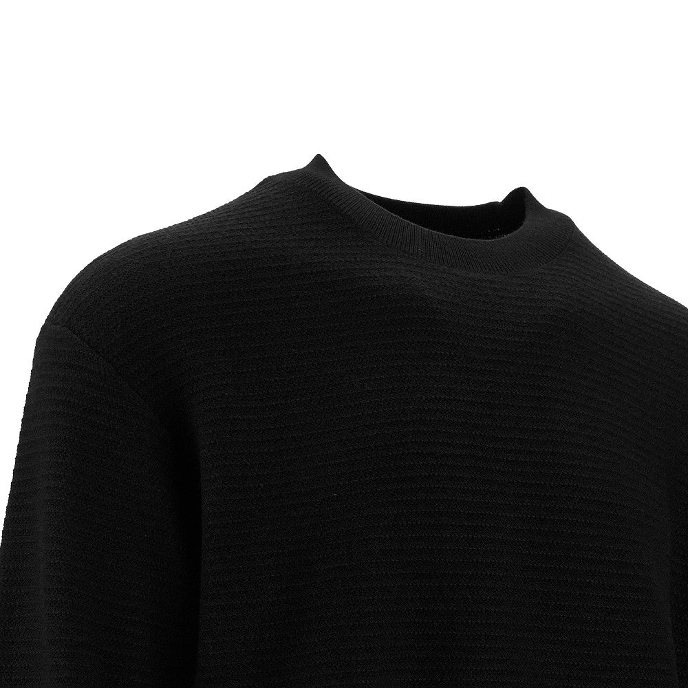 Chevron wool crewneck sweater