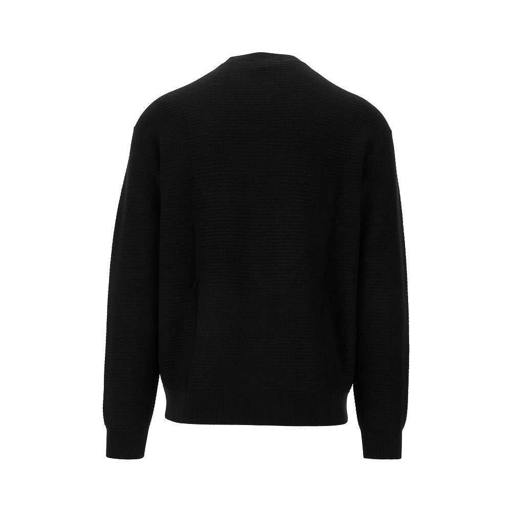 Chevron wool crewneck sweater