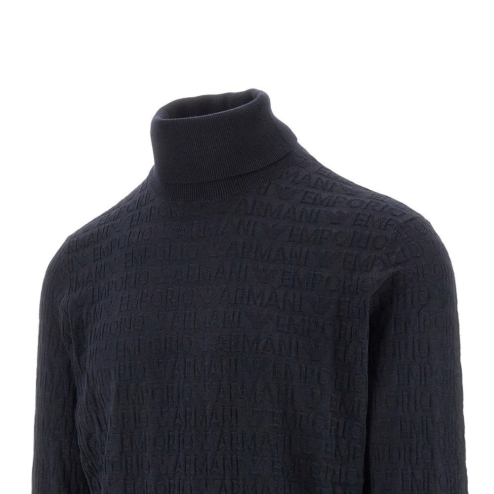 Chevron wool crewneck sweater