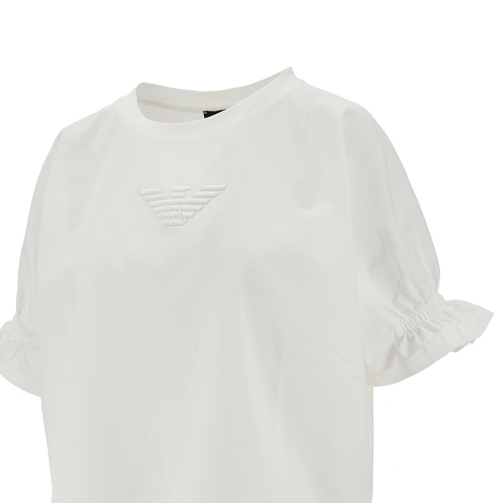 Eagle embroidery stretch jersey T-shirt