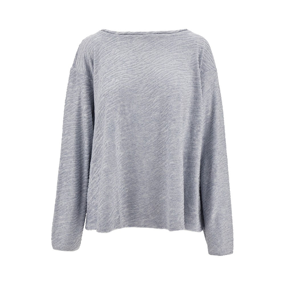 Dévoré terry sweater