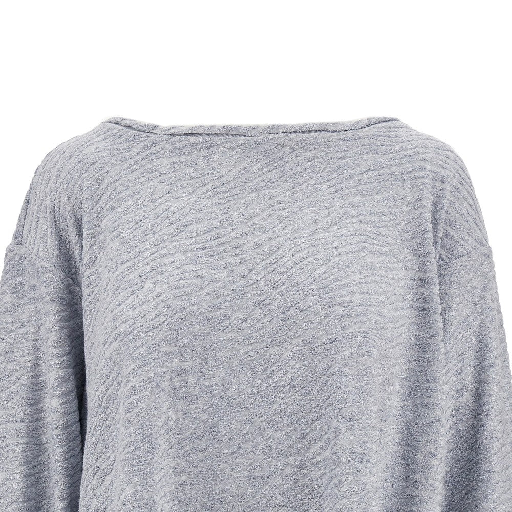 Dévoré terry sweater