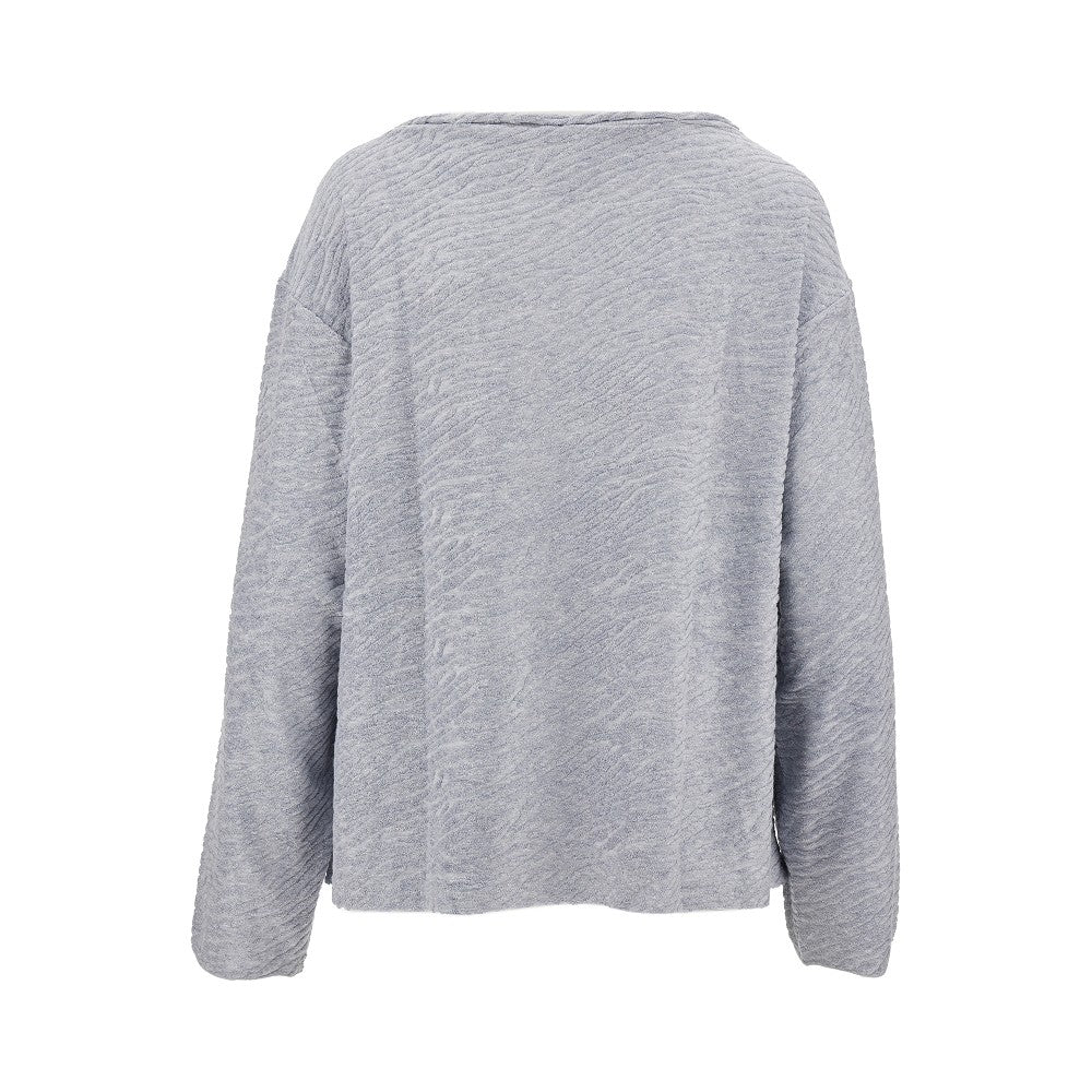Dévoré terry sweater