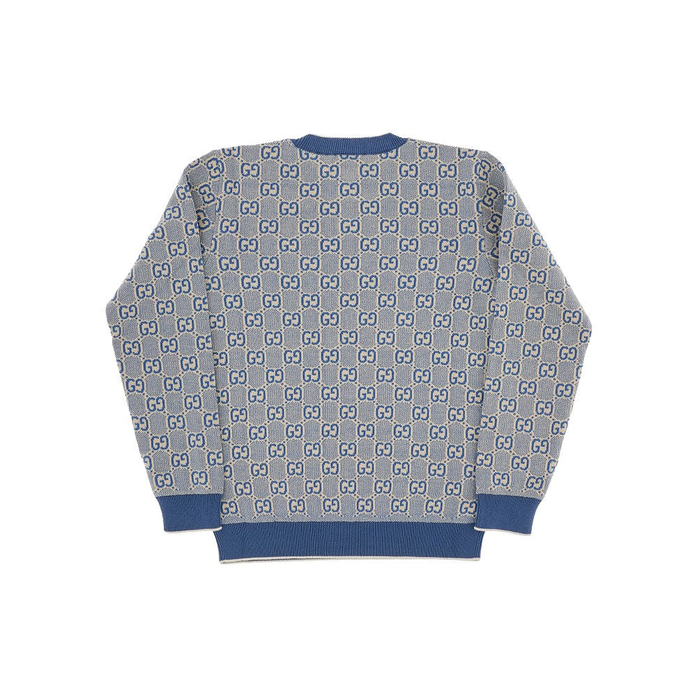 Pullover girocollo in cotone GG